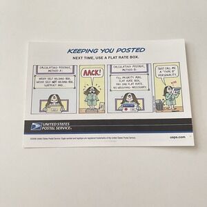 Vtg USPS Mail Post Office United States Postal Service Flat Rate Service 2006 Ad